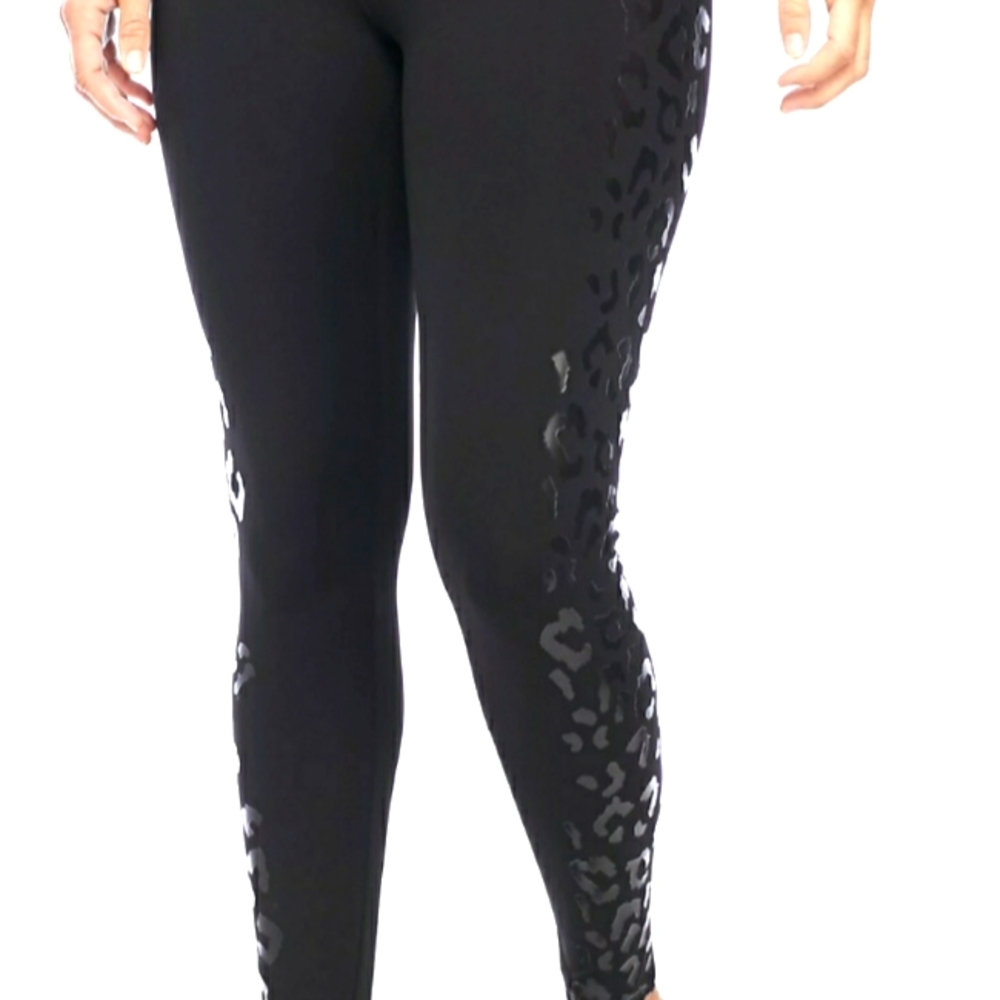 Jessica Simpson The Warm Up Black Leggings